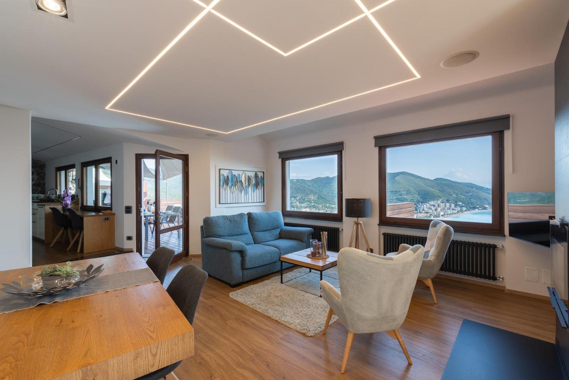 Spettacolare Vista Isola Terrazza E Idromassaggio Villa Noli Luaran gambar